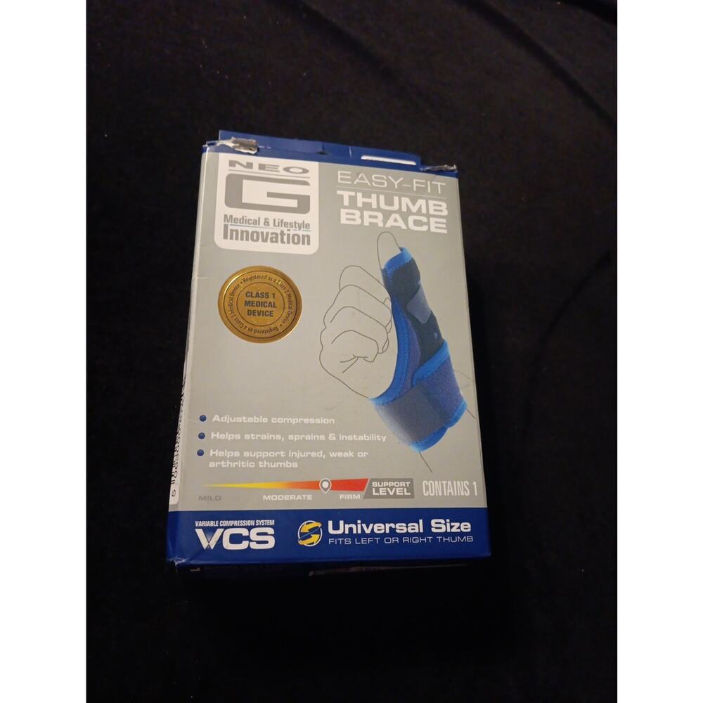 Neo G Easy-Fit Thumb Brace For Right & Left Adjustable Compression Universal Fit